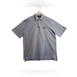 Polo Golf Ralph Lauren US Open 2012 Men's Blue Striped Short-Sleeve Cotton Large